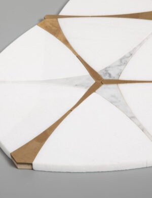 Acqua White Marble Art Mosaic