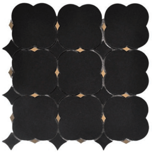 Lorenzo Marquina Black / Gold Marble Mosaic
