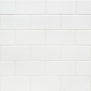 Structured Glossy White Ceramic Wall Tile 3″ X 6″