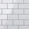 Matte White 6" X 24" Ceramic Wall Tile