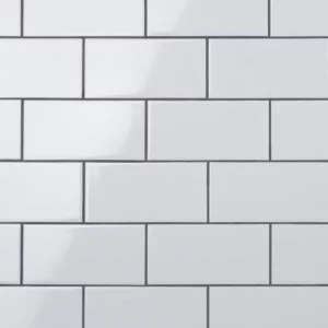 Structured Matte White Ceramic Wall Tile 6″ X 24″