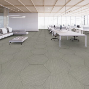 Shaw Contract  Hexagon Linear Hexagon Tile – 5T055 28.8″ X 24.9″ Carpet Tile