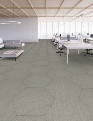 Shaw Contract  Hexagon Linear Hexagon Tile – 5T055 28.8″ X 24.9″ Carpet Tile