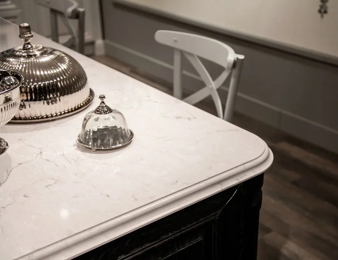 Silestone countertop detail with classic edge profile